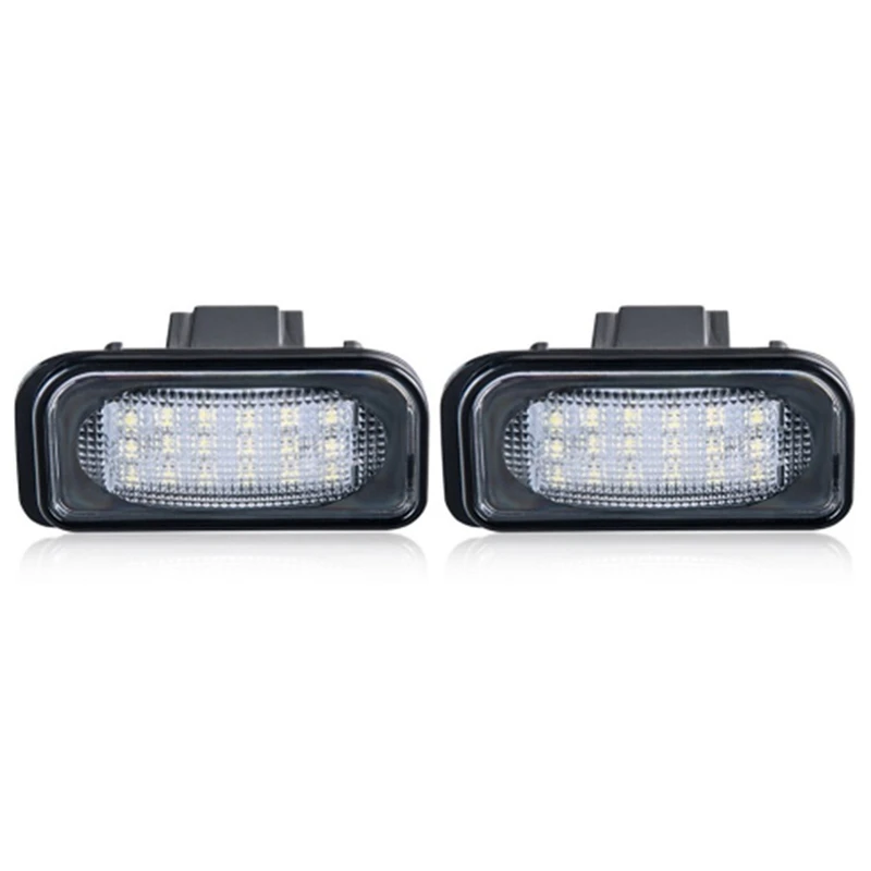 2 шт. 18-SMD Canbus светодиодный свет номерного знака для Mercedes Benz C-Class W203 4D Двери Седан 2001~ 2007 ошибка лампа автостайлинг
