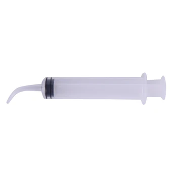 

Disposable 12ml Dental Irrigation Syringe With Curved Tip Dental Kit Tooth Whitening Material Dental Instrument Syringe