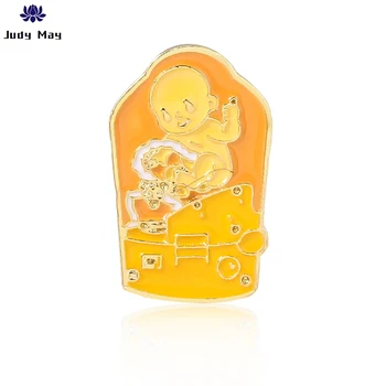 

PC Game Death Stranding Pins Brooches Cute Cartoon Bridge Baby BB Badge Enamel Brooch Lady Men Lapel Backpack Jewelry Gift