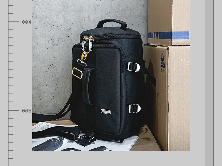 New Chao Brand Shoulder Bag Men's Large Canvas Travel Bag High School Student Bag Waterproof Multifunctional Backpack Bagpack