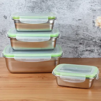 

Square fresh-keeping box sealed leak-proof lunch box student lunch box logo custom 10 pieces