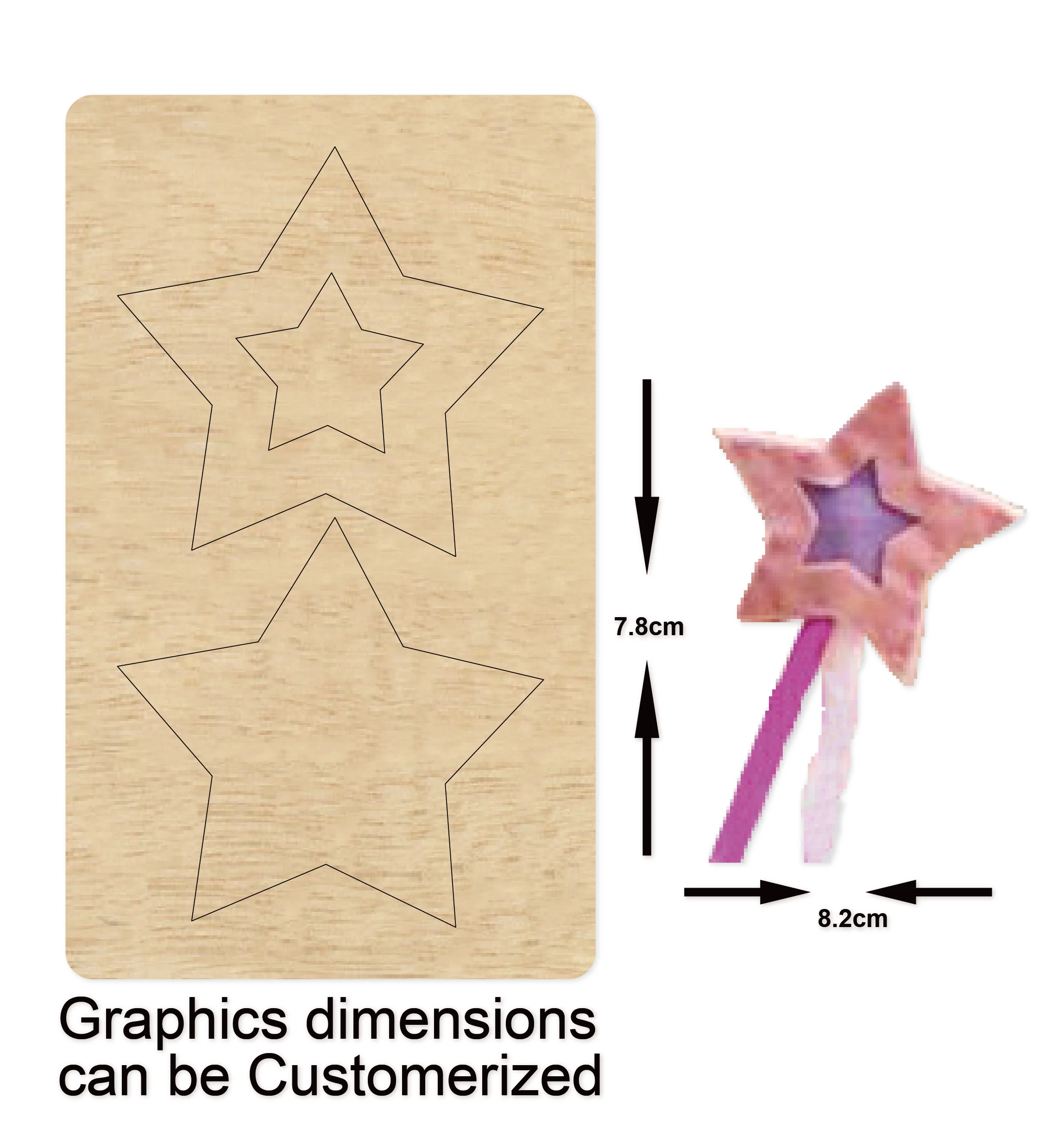 

Star Pendant cutting dies new die cut &wooden dies Suitable for common die cutting machines on the market