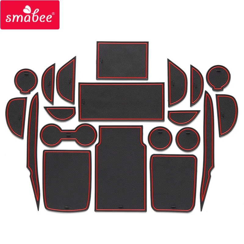 for Toyota PRIUS 2018 - 2019 PHV HYBRID 50 series Non-Slip Gate slot mats Anti Slip Mat Pad/Cup Door groove mat Accessories |