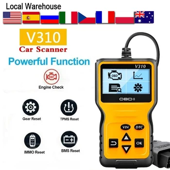 

Newest V310 OBD2 OBDII Auto Car Diagnostic Scanner Car Fault Code Reader Diagnostic Repair Tool Handheld Car Diagnostic Tool