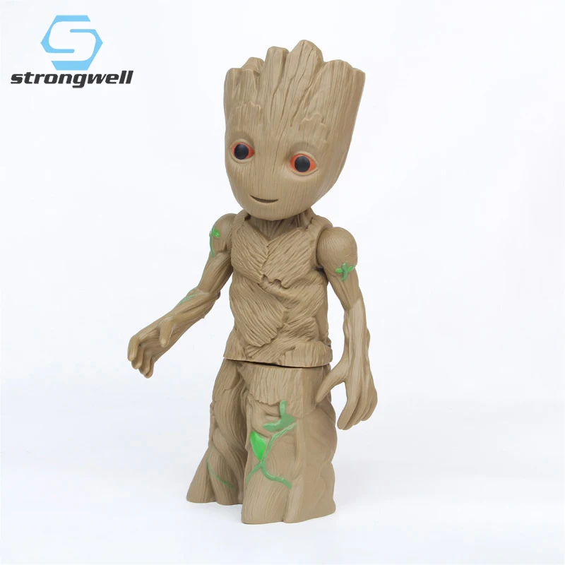 

Strongwell Baby Groot Doll Model Baby Tree Man Figurine Toy Marvel Guardians Action Figures Kid Decoration Toy Cartoon