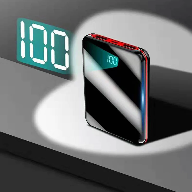 Бренд Xiaomi Мини Мощность банка 20000 мА/ч, полный Экран Водонепроницаемый Мощность Bank внешняя Батарея Портативный Зарядное устройство для IPhone Xiaomi