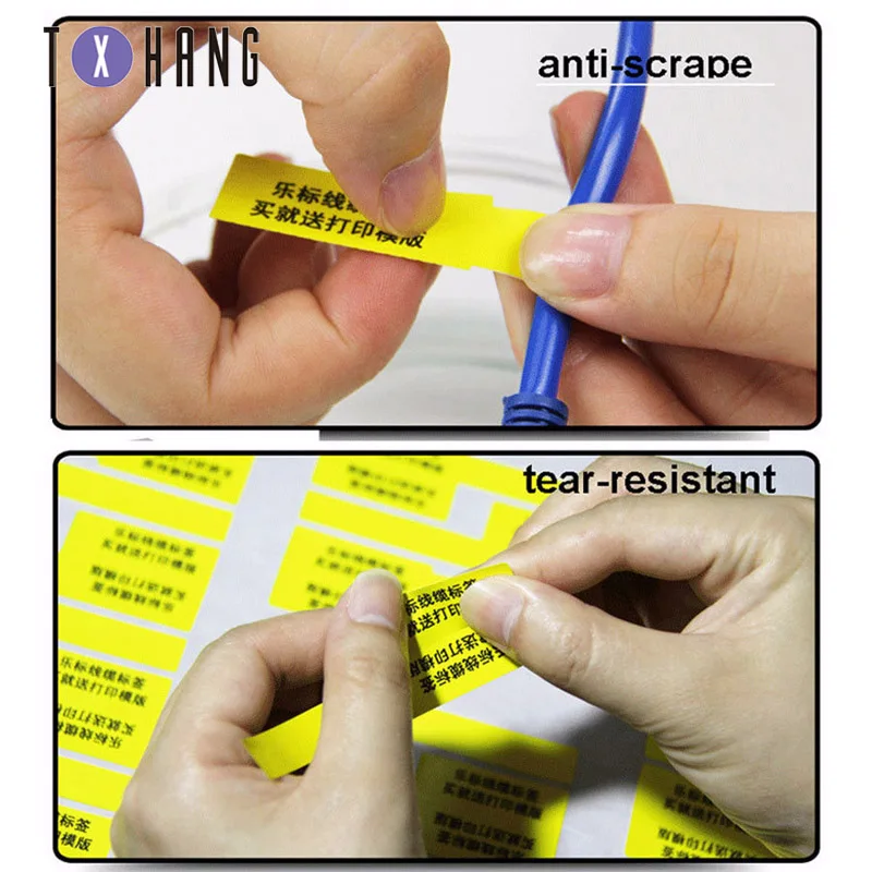 

100 pcs Easy mark 4 * 150mm labels to hold nylon cables plastic ties cable labels automatic closure
