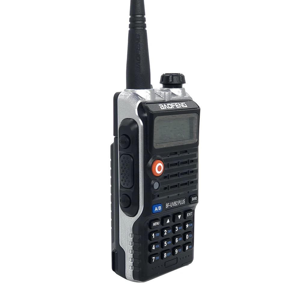 Baofeng BF UVB2PLUS Portable Handheld LCD Screen VHF UHF Dual Band Two Way Radio LED flashlight 4
