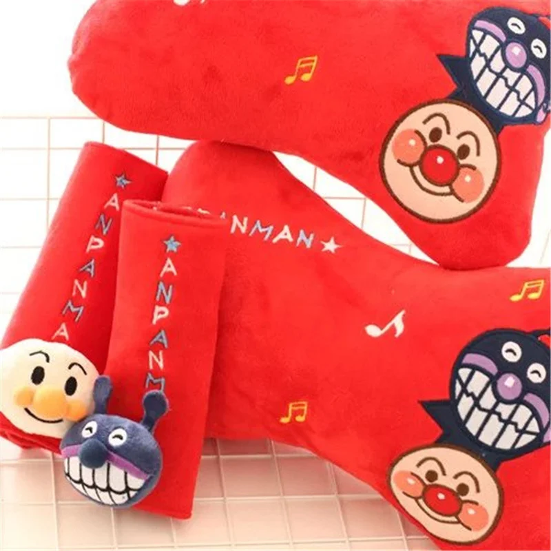 Мультяшный Baikinman Anpanman набор плюшевых ремней безопасности с креплением на