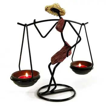 

Stylish African Women Candle Holder Rack Candlestick Dining Table Room Decor Handmade Figurines Home Decoration Art Gift