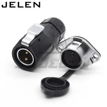 

XHE20, IP67 2/3/4/5/6/7/8/9/10/12 pin Waterproof connector Flange 2 holes Panel mount Aviation connector electric box plug