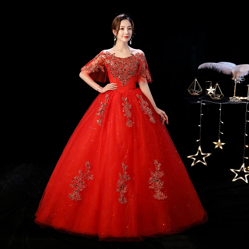 red chinese wedding dress