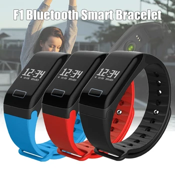 

Bluetooth Smart Band Bracelet Heart Rate Step Count Alarm Clock Waterproof for Sports FKU66