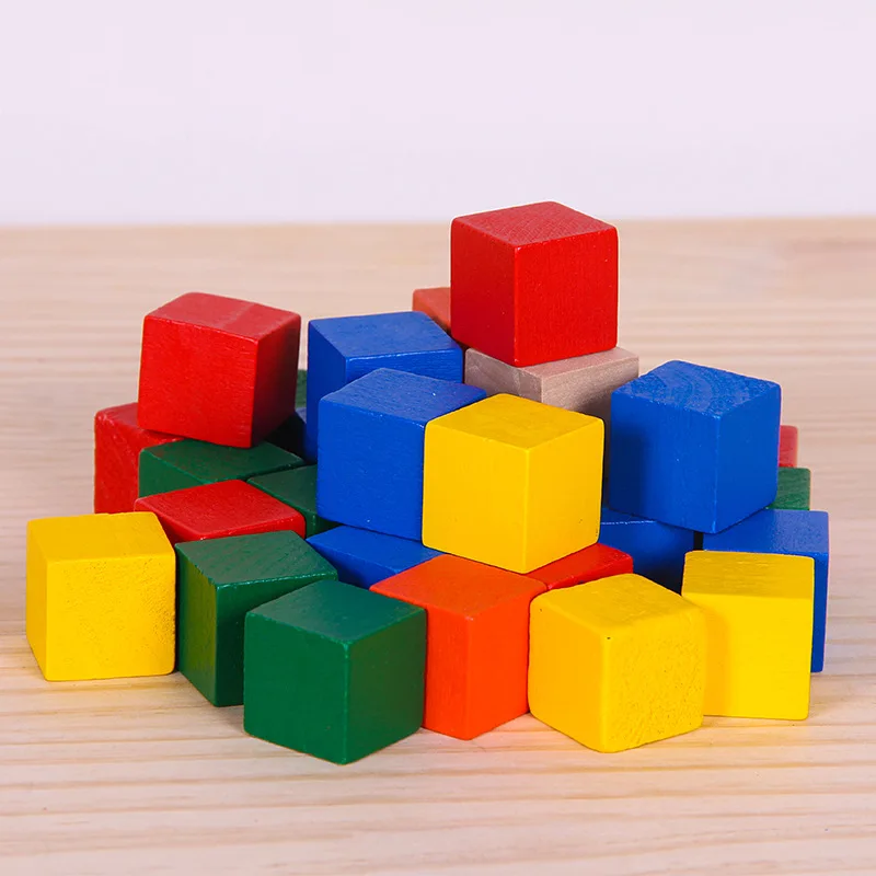 

Kindergarten Primary School Mathematics Teaching Aids Stereo Geometry Model Square 2cm Cube Stereo Building Blocks