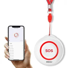 Singcall Tuya Wifi Smart Sos Noodknop Alarm Voor Gehandicapten Verzorger Pager Draadloze Verpleegkundige Alert Systeem Voor Ouderen