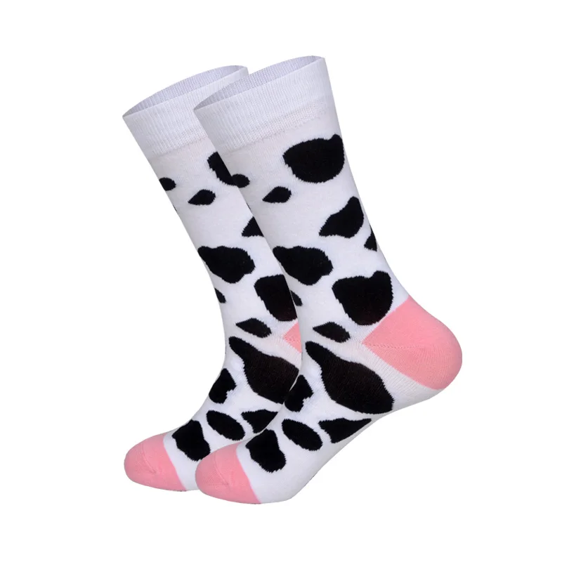 Качественные Веселые носки для мужчин, 36 цветов, полосатые клетчатые носки с вишней, мужские носки из чесаного хлопка, Calcetines Largos Hombre - Цвет: 3