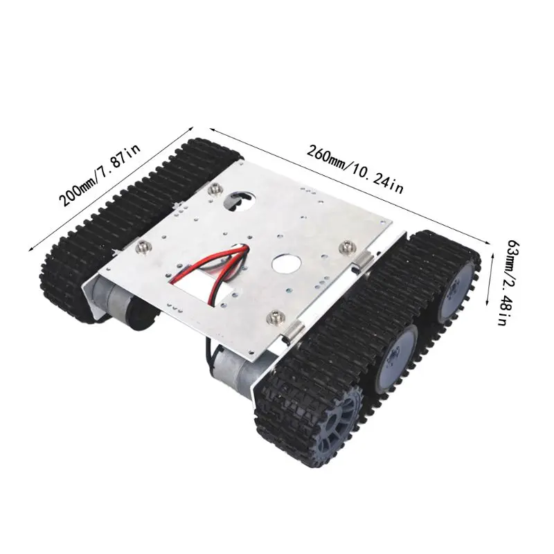 Алюминиевый Танк робот шасси DC 9-12v гусеничный DIY комплект для сборки