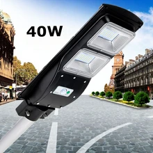 СВЕТОДИОДНЫЙ Уличный настенный светильник на солнечных батареях 40 Вт с радиолокационным движением+ светильник/пульт дистанционного управления, уличный водонепроницаемый светильник для сада, уличного прожектора