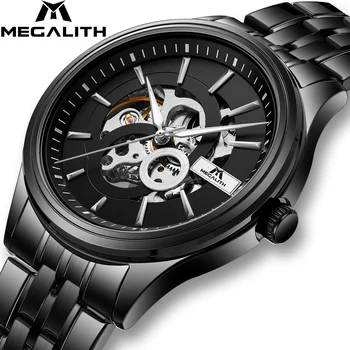

MEGALITH Fashion Brand Automatic Mechanical Men Watches Waterproof Sport Stainless Men Watches Relojes Hombre Relogio Masculino
