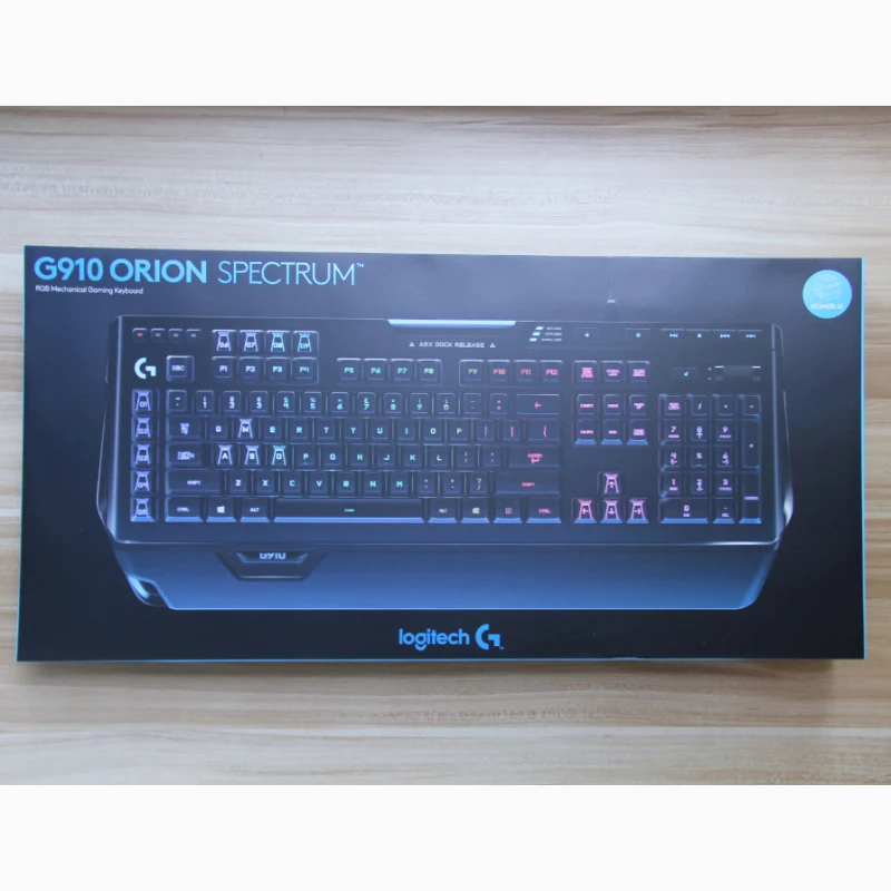 Проводная Механическая игровая клавиатура Logitech G910 RGB полная английская версия