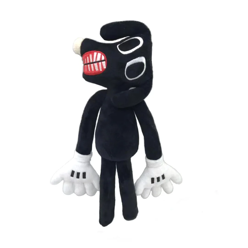 CARTOON SIREN HEAD Horror Plush Black White Stuffed Doll Kids Boy Gift Toys  15In