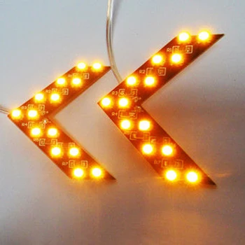 

14 SMD Car Arrow Light Windshield LED Lamp Panel Rear View Mirror Warning Indicator Truck