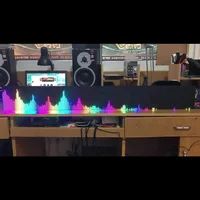 Professional Full Color Music Spectrum Display RGB Sound Control Remote-Control KTV Rhythm Light 160 Colors Brightness Adjusted 2