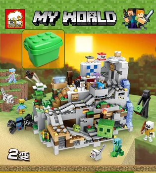 

a Cave Citys minecraftinglys Building Blocks Compatible with newinglys Aminal Alex Action Figures Brick Toys Children gift
