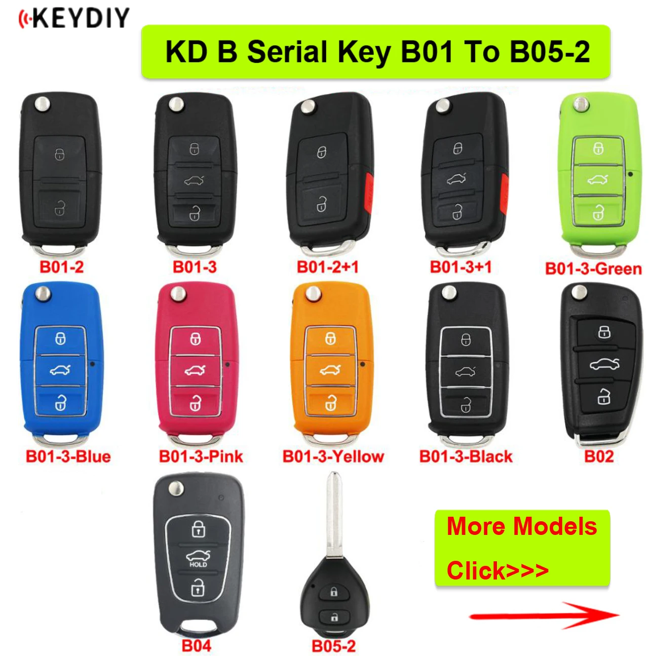 KEYDIY Universal Remotes B-Series B14-2 for KD900 KD900+ 