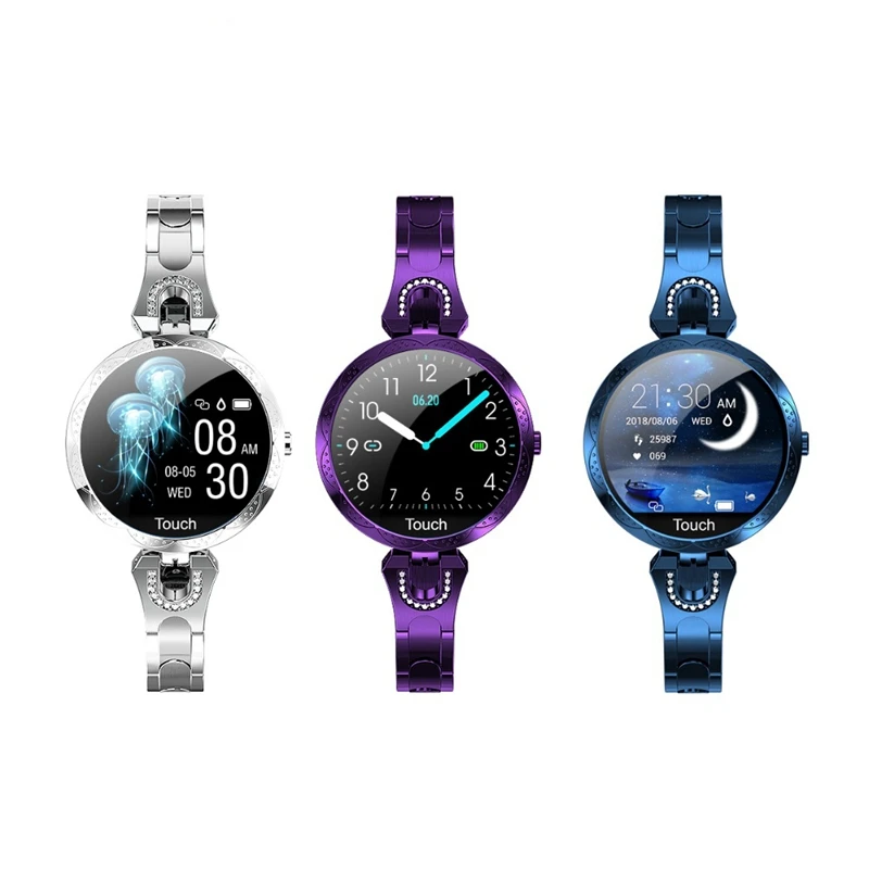AK15 Smartwatch with Heart Rate Monitor Blood Pressure Clock Smart Waterproof Physiological Cycle Watch Support for Women