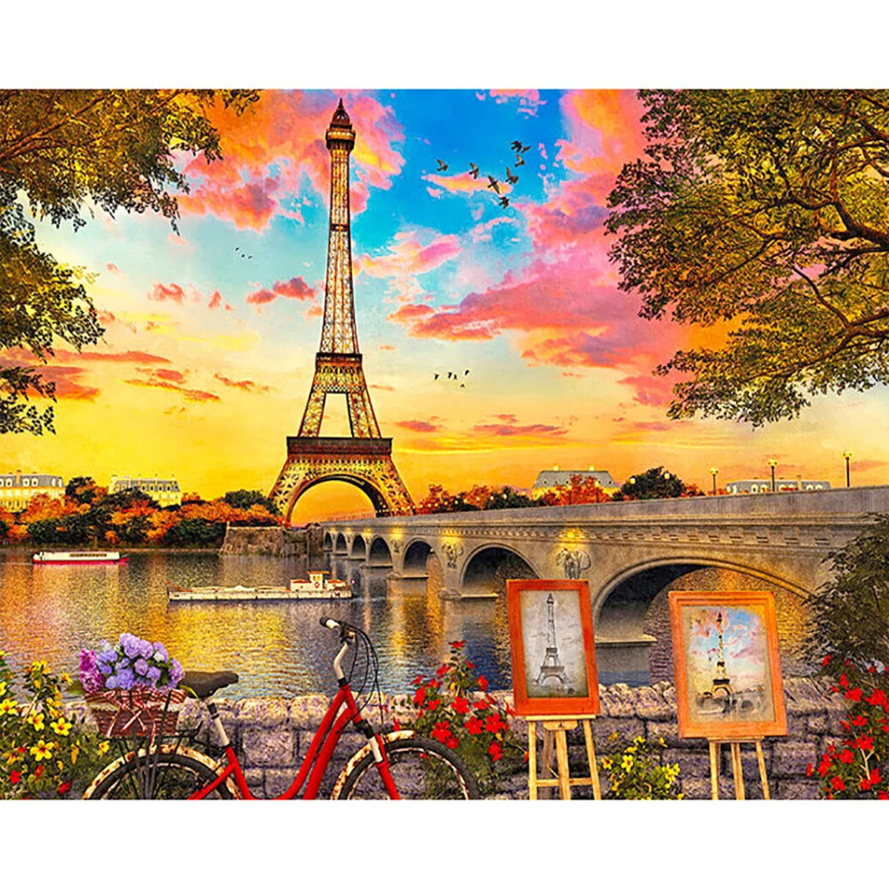 

5D DIY Diamond Embroidered Full Square Diamond Mosaic Seaside painting Diamond Painted Cross Rhinestone