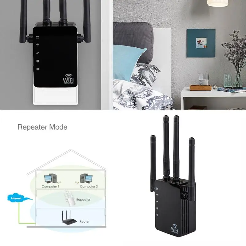 Беспроводной Wi Fi роутер 1200 Мбит/с|Усилители сигнала| |