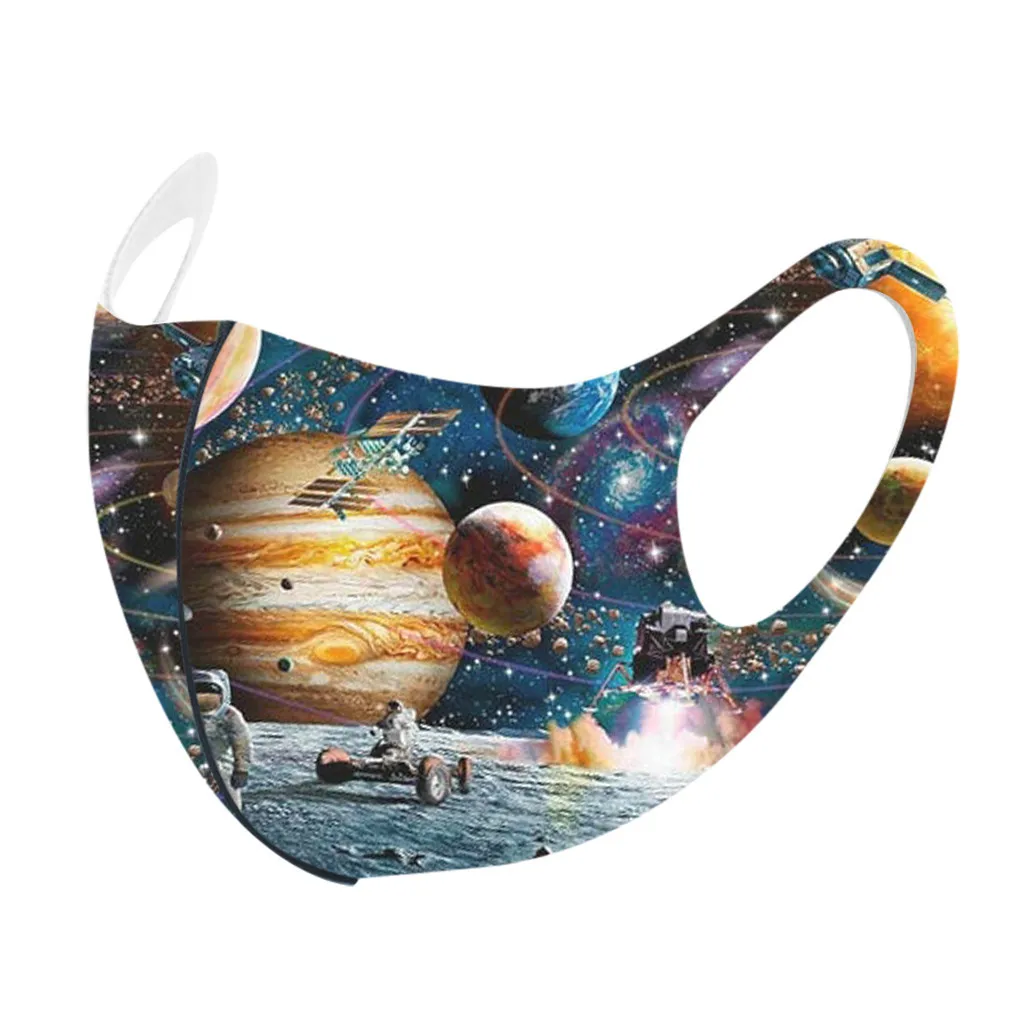 1 шт. детская многоразовая дышащая защитная маска для лица с принтом|Маски| |