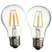 E27 6W лампа накаливания белый/теплый белый без затемнения COB светодиодный накаливания Ретро Эдисона лампы 220V