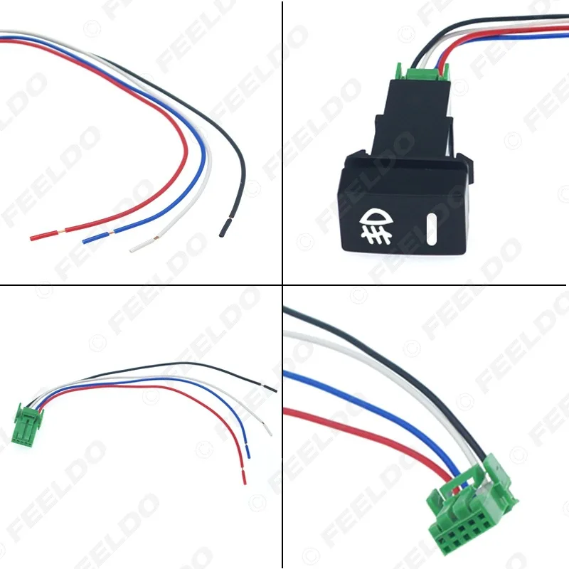 Применимый Honda FIT/SDL городской выключатель света переключатель противотуманной фары модифицированный переключатель+ жгут проводов 12 В