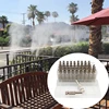 5Pcs 6 MM Mist Cooling Slip Lock Nozzle Low Pressure Micro Quick Connectors Garden Irrigation Sprayers With Filter 6