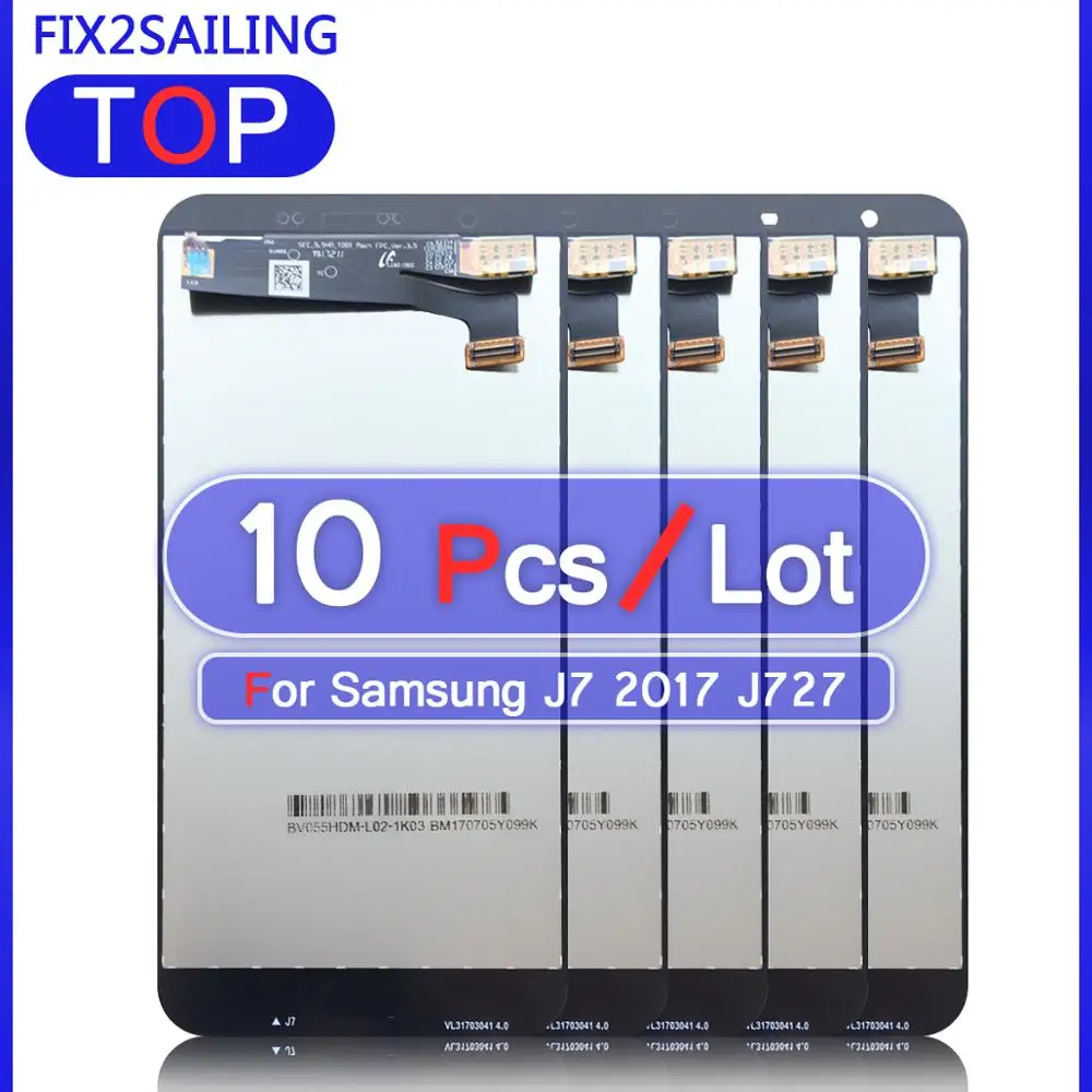 Lcds For Samsung Galaxy J727 J7 2017 SM-J727P J727V J727A Super AMOLED LCD Display 100% Tested Working Touch Screen Assembly | Мобильные