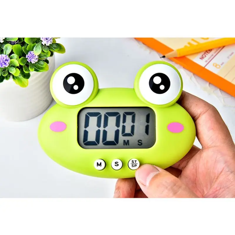 2020 Новый мультяшный лягушка LCD цифровой дисплей кухонный таймер для