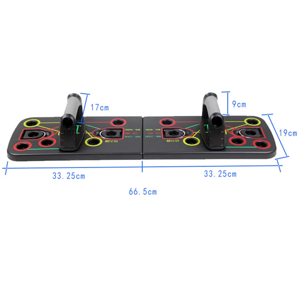 Foldable Push Up Board + Handles Fitness Workout Set for Men Women Indoor Home Gym Exercise Fitness Core Strength Training