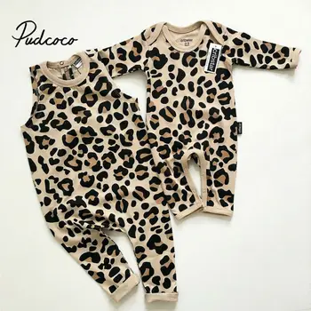 

2020 New baby clothes cotton infantis baby clothing romper leopard print costume 3-24 Months newborn boy girl clothes Jumpsuit