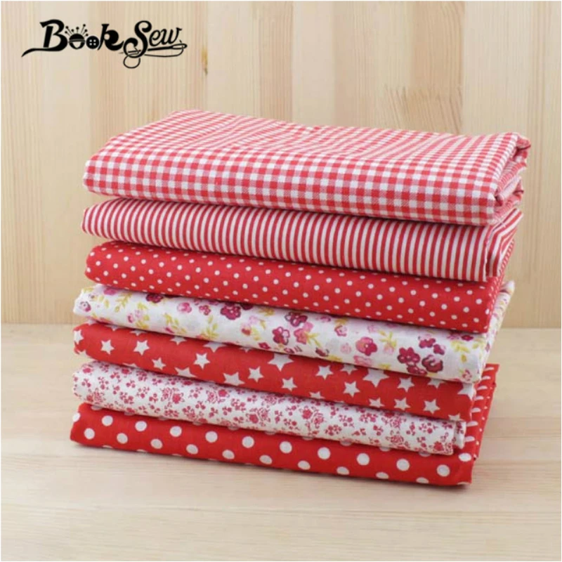 Booksew Cotton Fabric 50PC/Lot20cm 7PC/Lot50cm Patchwork Bundle For Sewing DIY cotton craft fabric cotton fabric craft fabric fabric material