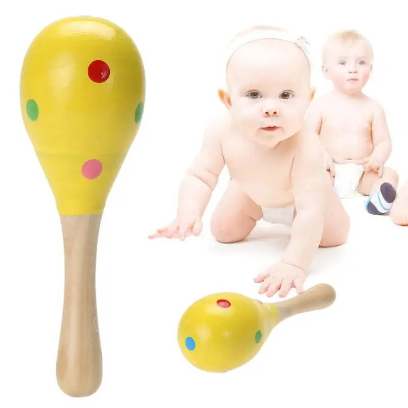 Baby Wooden Sand Hammer Wireless Instrument Toys Early Education Tool Rattle Musical Instrument Percussion Gifts For Boys Girls early education toys,educational toys,music toys,musical instrument