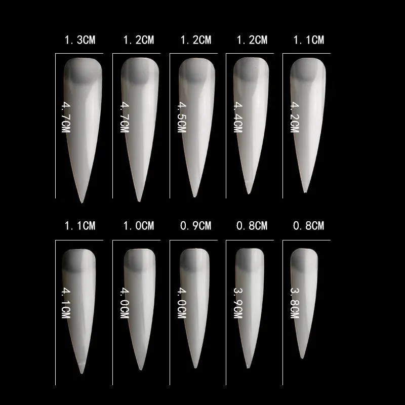 

500PCS Professional False Half Nail Tips Artificial Fingernails Nail Practice Natural Color DIY Beauty Manicure Tools
