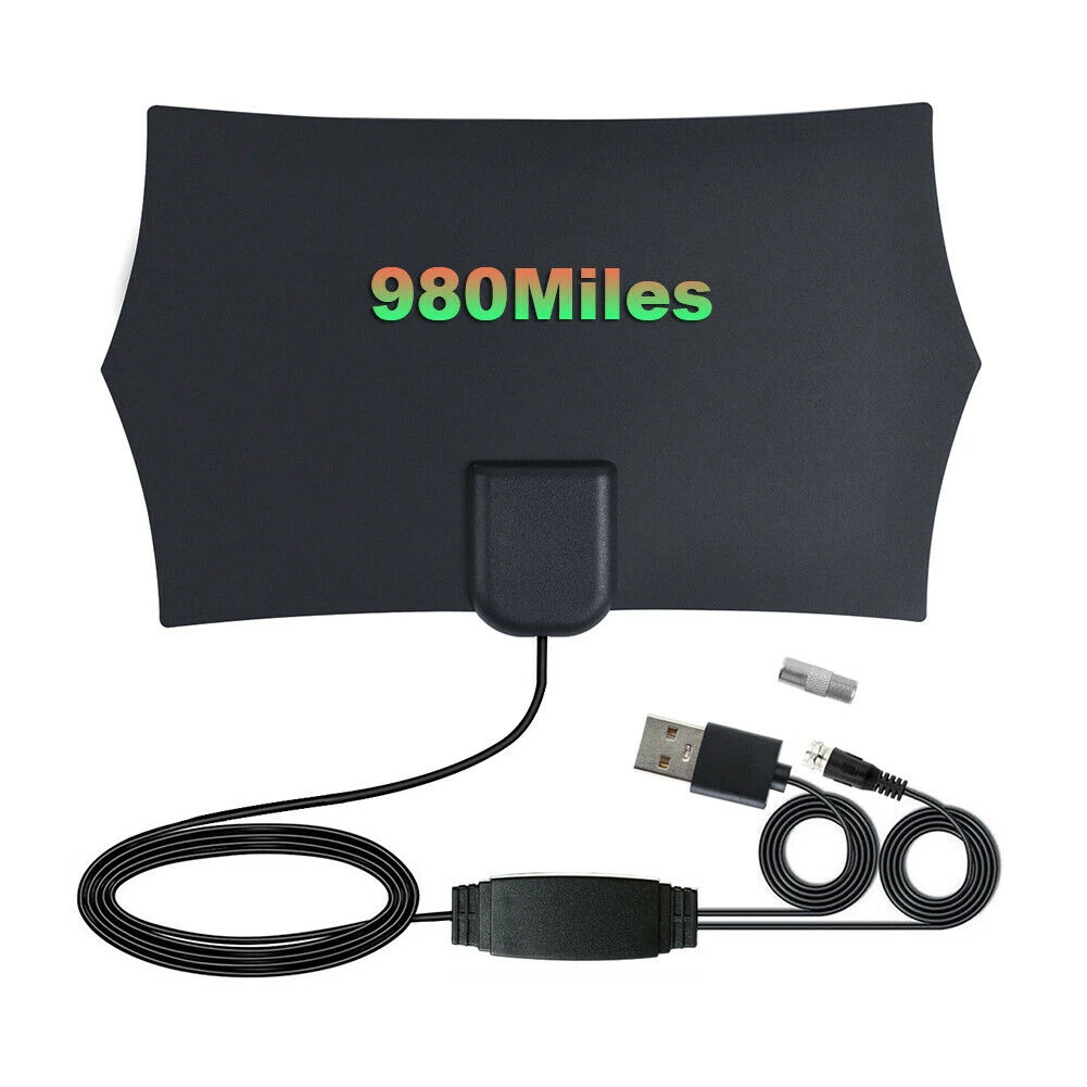 with amplifier Новинка 980 Миля Диапазон антенны ТВ цифровой HD Skywire антенна Цифровой 1080p Крытый Дом - Цвет: with amplifier