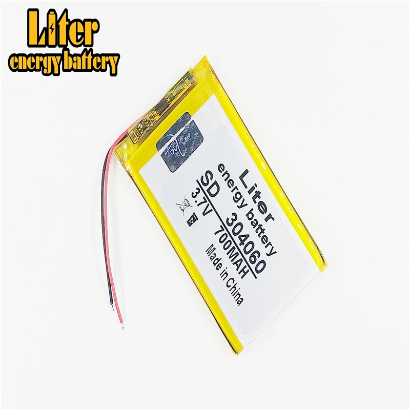 700mAh navigator 3.7V lithium Tablet polymer battery 304060 intelligent mobile phone Home Furnishing MP3 sp |
