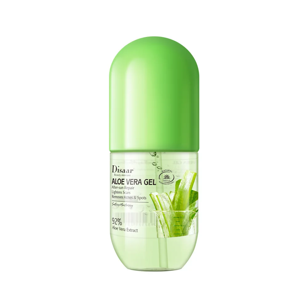 

280ml Capsule Aloe Vera Gel Moisturizing after Sun Repair Mild Fade Acne Facial Gel