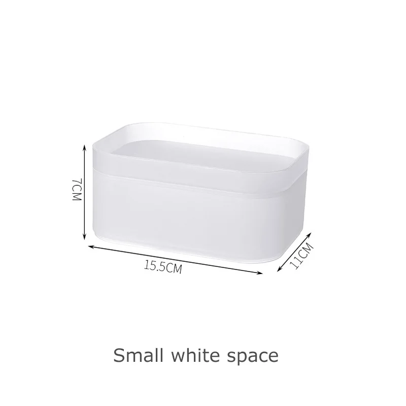 Makeup Box Matte Clear Plastic Compartment Desk Table Artifact Storage Box Storage Box Container Cosmetic Organizer 