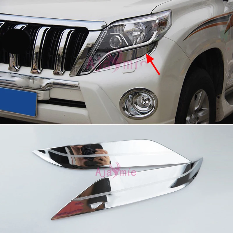 Аксессуары для Toyota Land Cruiser 150 Prado LC150 FJ150 2014 2017 фары бровей Накладка лампы