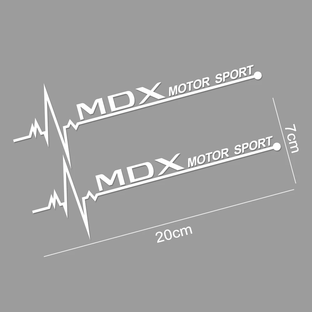 2 шт. спортивные декоративные автомобильные наклейки на боковое окно авто Светоотражающие виниловые наклейки для Acura MDX ILX RDX TLX автомобильные аксессуары Стайлинг