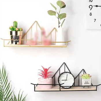 

Wall Mounted Storage Shelf Holder Display Rack Stand Home Deocration No Punching 35x15x10.5cm / 13.78x5.91x4.13inch